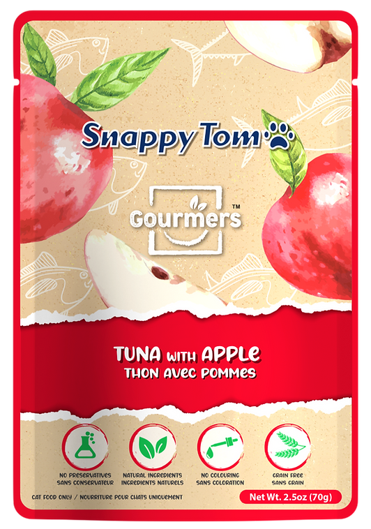 Snappy tom Cat Wet Food Tuna & Apple 70g