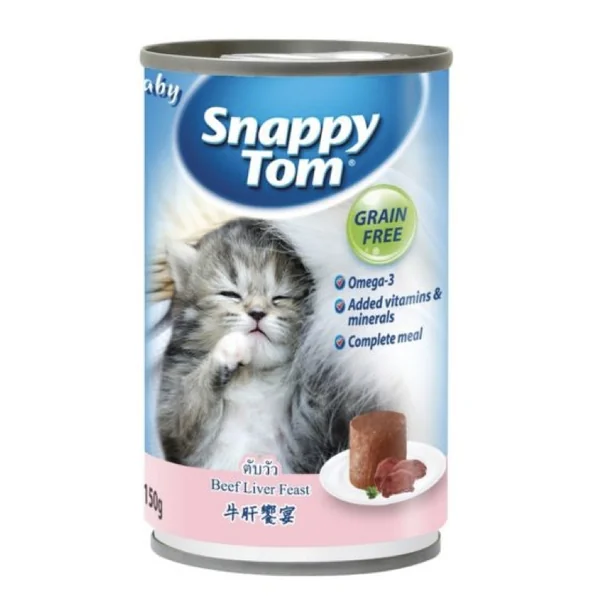 Snappy tom Cat Wet Food Beef Liver Feast 150g