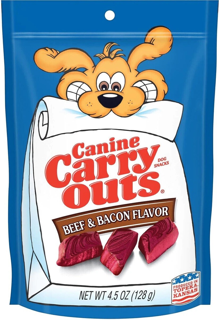 Canine Carry Outs Dog Treat 172g - beef & bacon