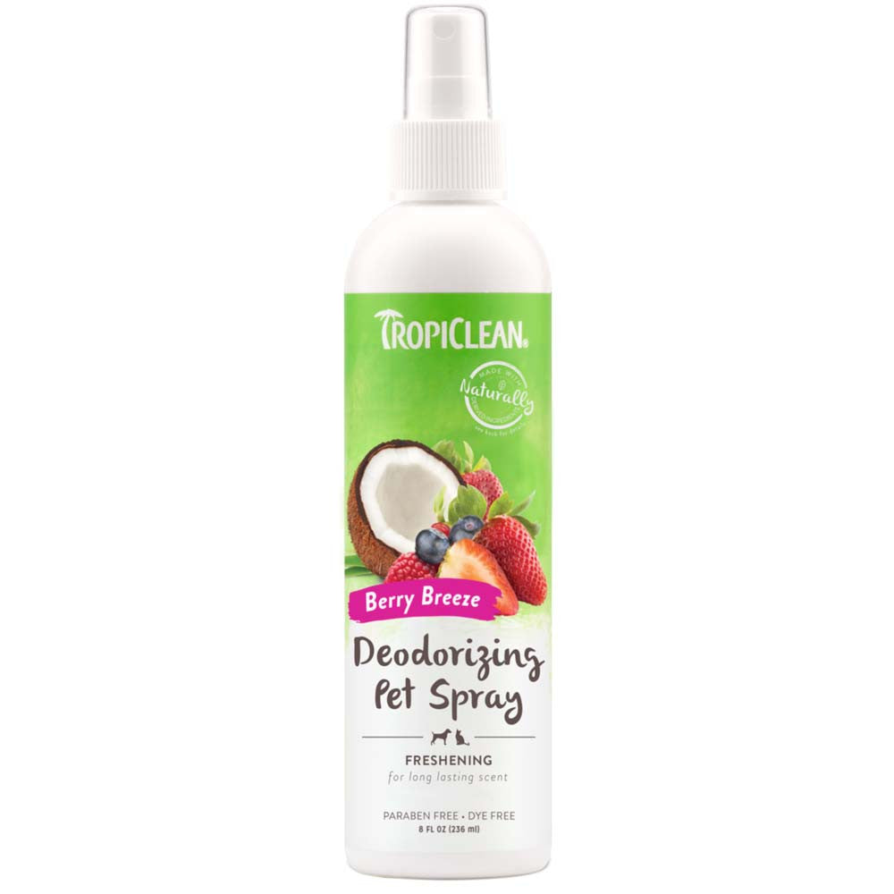 Tropi Clean Cat & Dog Hygienic 236ml Berry Breeze Deodorizing Pet Spray