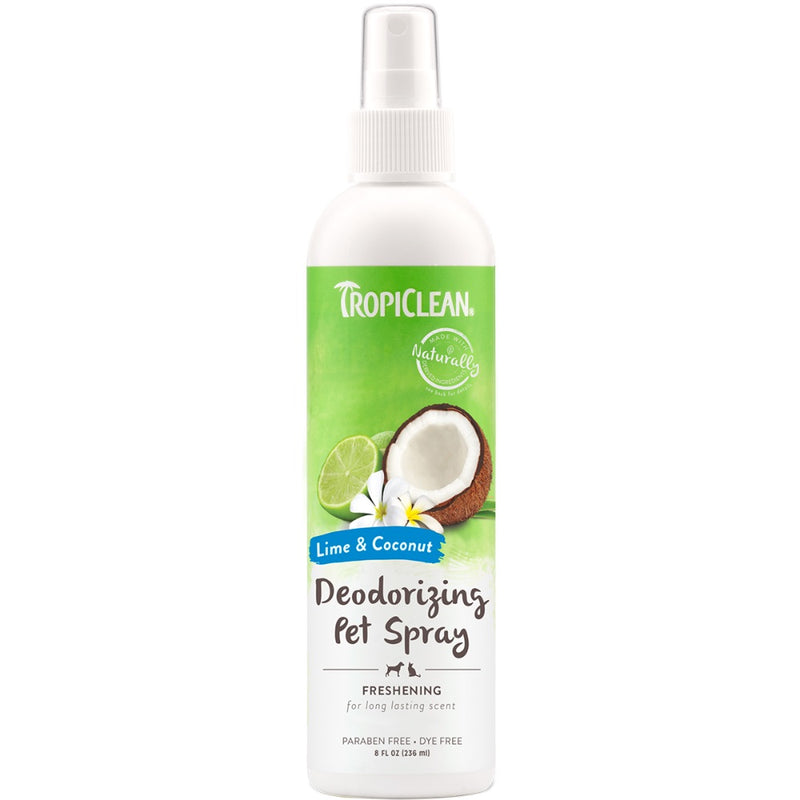 TropiClean Lime & Coconut Deodorizing Pet Spray 236ml