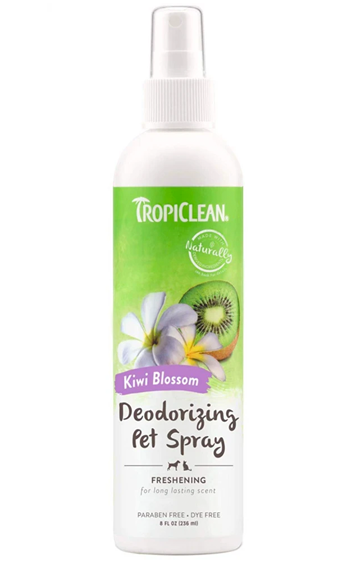TropiClean Kiwi Blossom Deodorizing Pet Spray 236ml 
