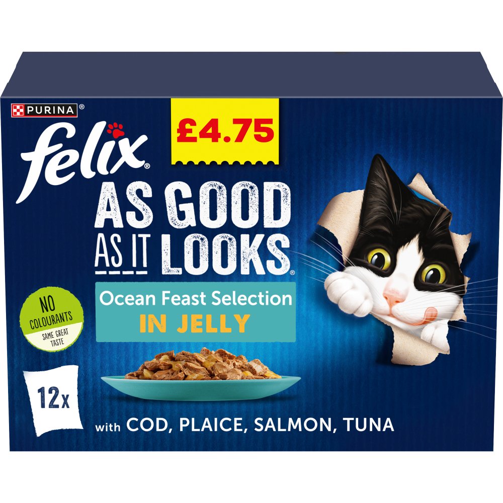 Felix Ocean Feast Selection in Jelly (12 x 100g) 