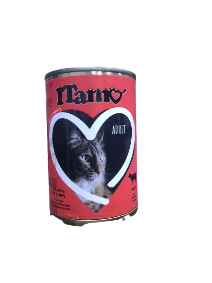 Itamo Canned Cat Food with Gravy and Beef Chunks 400g