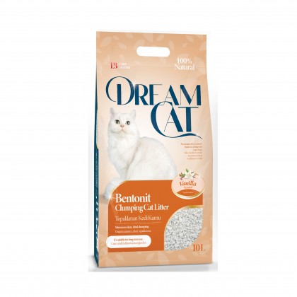 Dream Cat Bentonite Natural White Cat Litter Vanilla Scent 5L