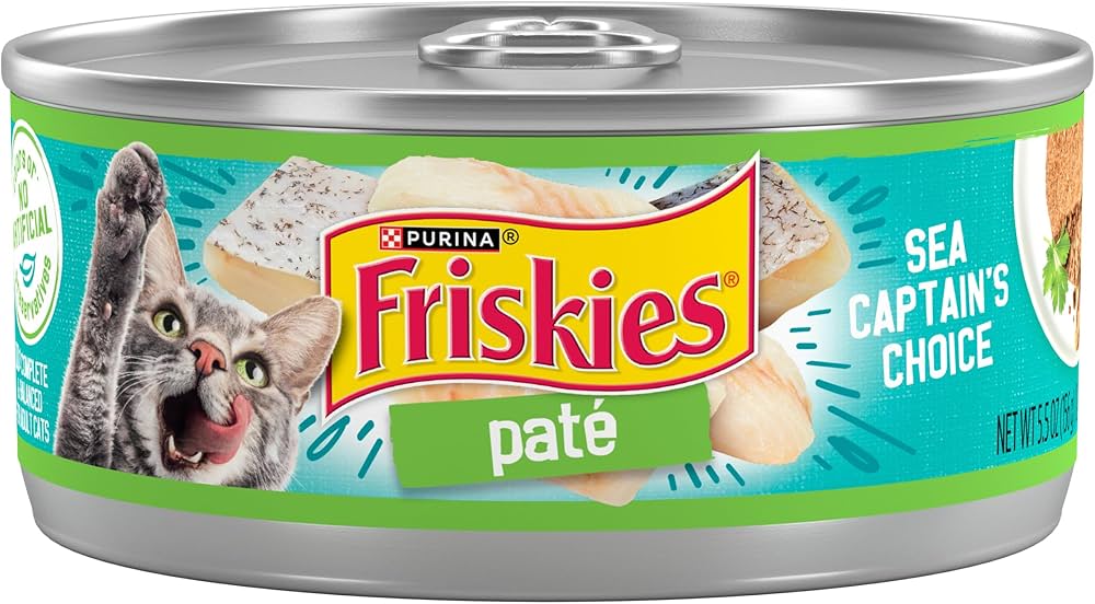 Friskies Cat Wet Food Pate Sea Captains Choice 156g