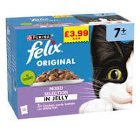 Felix Cat Wet Food Original Mixed Selection +7 12x100g