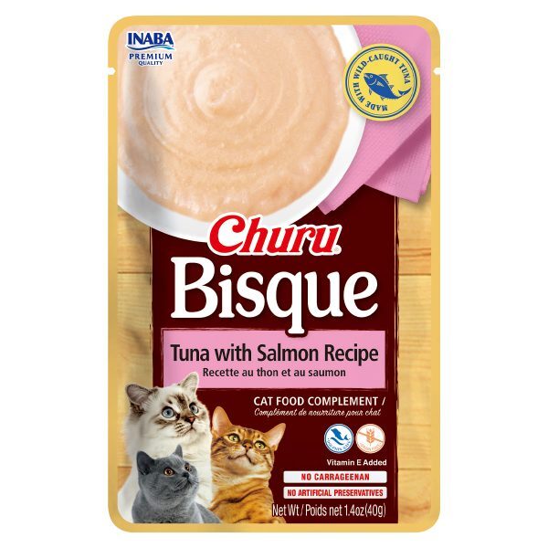 INABA Churu Bisque Cat Wet Food Tuna With Salmon Recipe 40g
