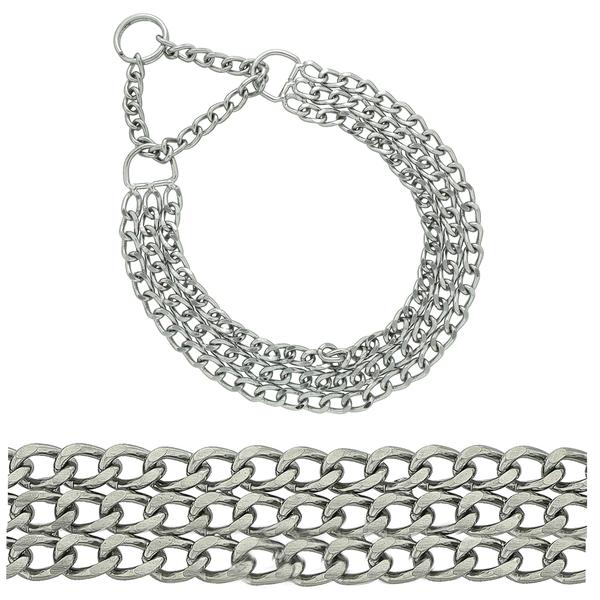 Triple Chain Collar for Big Dogs 60cm