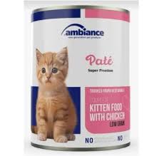 Ambiance Canned Kitten Food with Minced Chicken - 415g 