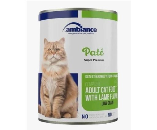 Ambiance Canned Adult Cat Food with Minced Lamb - 415g 
