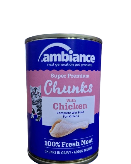 Ambiance Chunks with Chicken in gravy for Kittens 