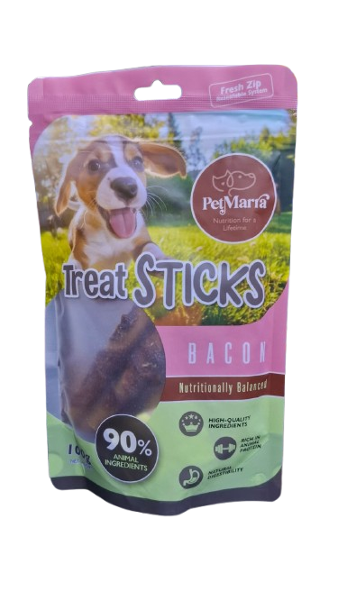 Petmarra Dog Treats: Chicken Stick Wrapped in Bacon 