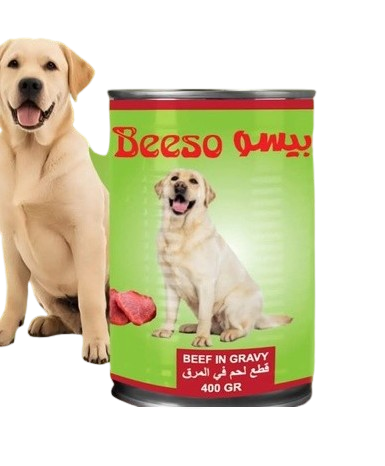 BEESO Dog Cans - Beef Chunks Flavor (400g)