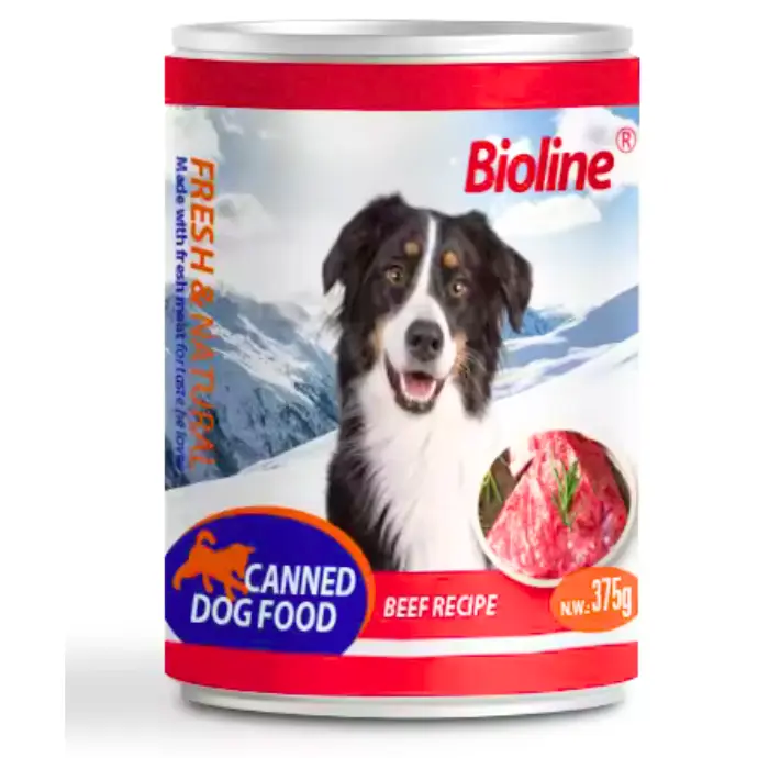 Bioline Canned Dog Wet Food Beef 375g
