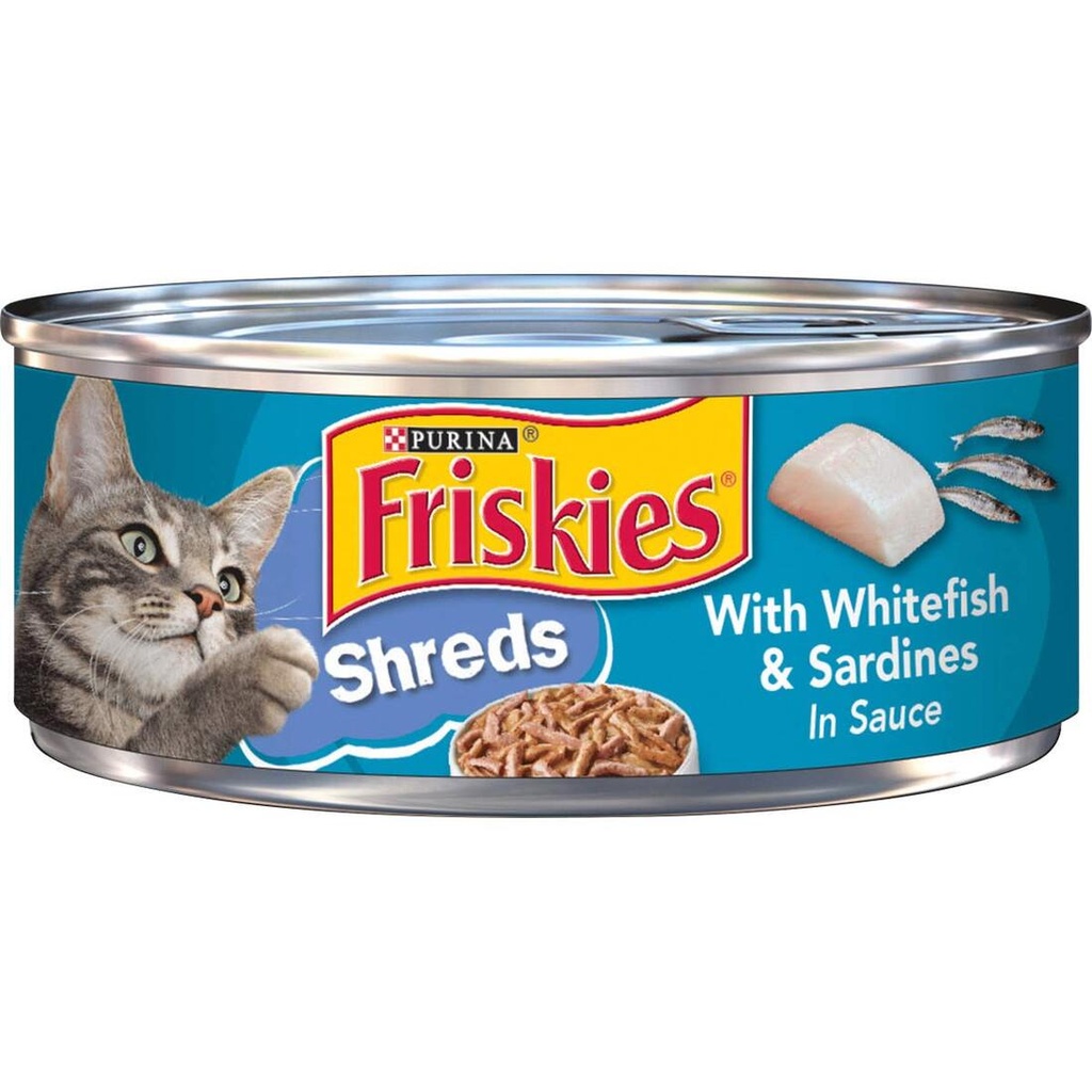 Friskies Shreds with Whitefish and Sardines in Sauce -156g
