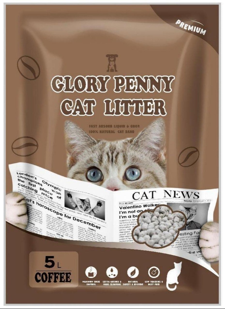 GLORY PENNY Cat Litter Coffee Scented 5 L