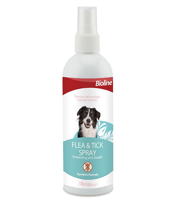 BioLine Dog Hygienic Flea & Tick Spray 175ml
