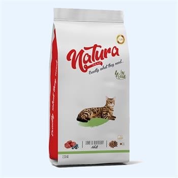Natura Low Grain Adult Cat Dry Food 2 Kg with Lamb