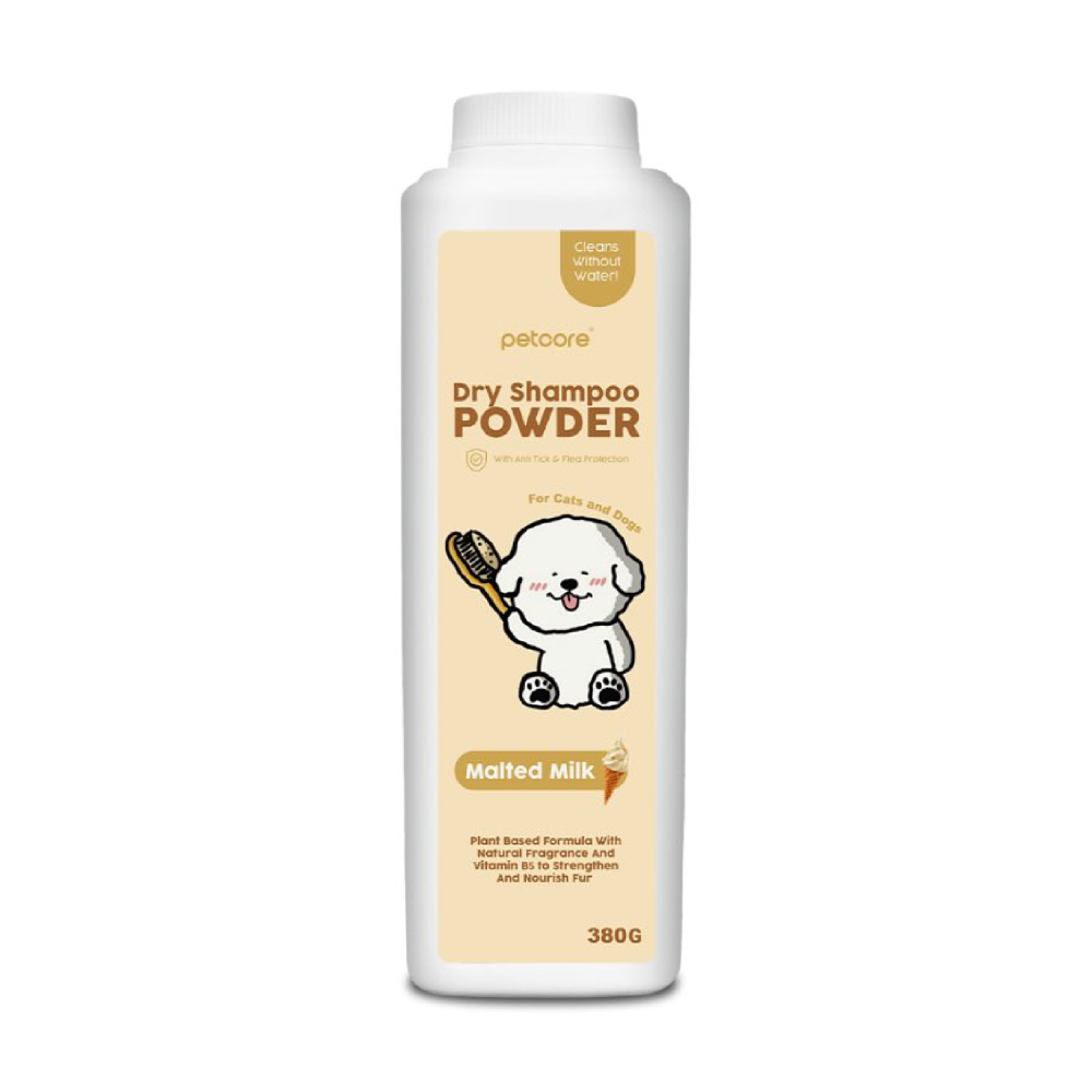 Dry Powder Pet Shampoo Vanilla Scent 110g 