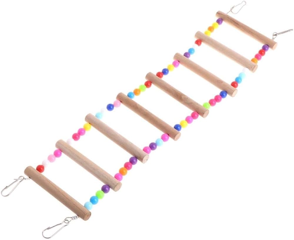 Colorful Bird Ladder with Hanging Balls 