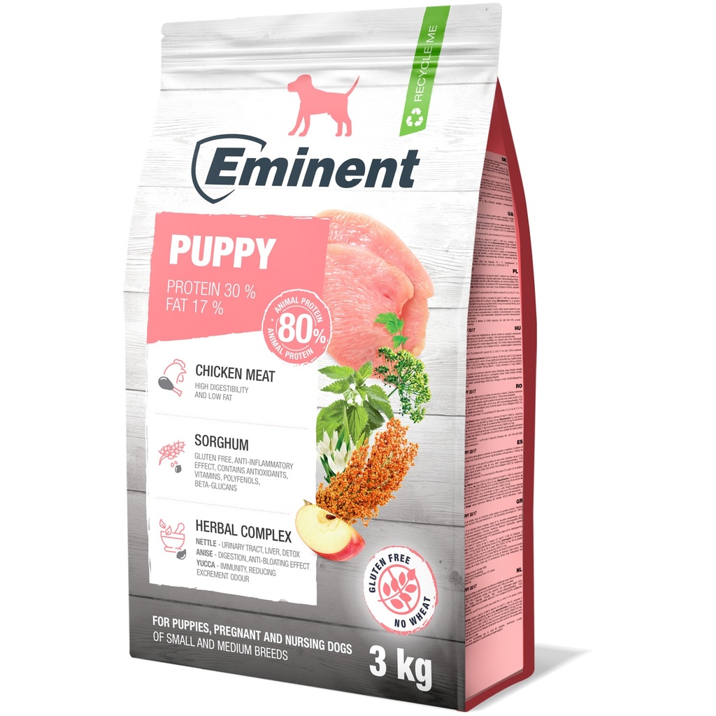 Eminent Puppy 3kg for small and medium breeds