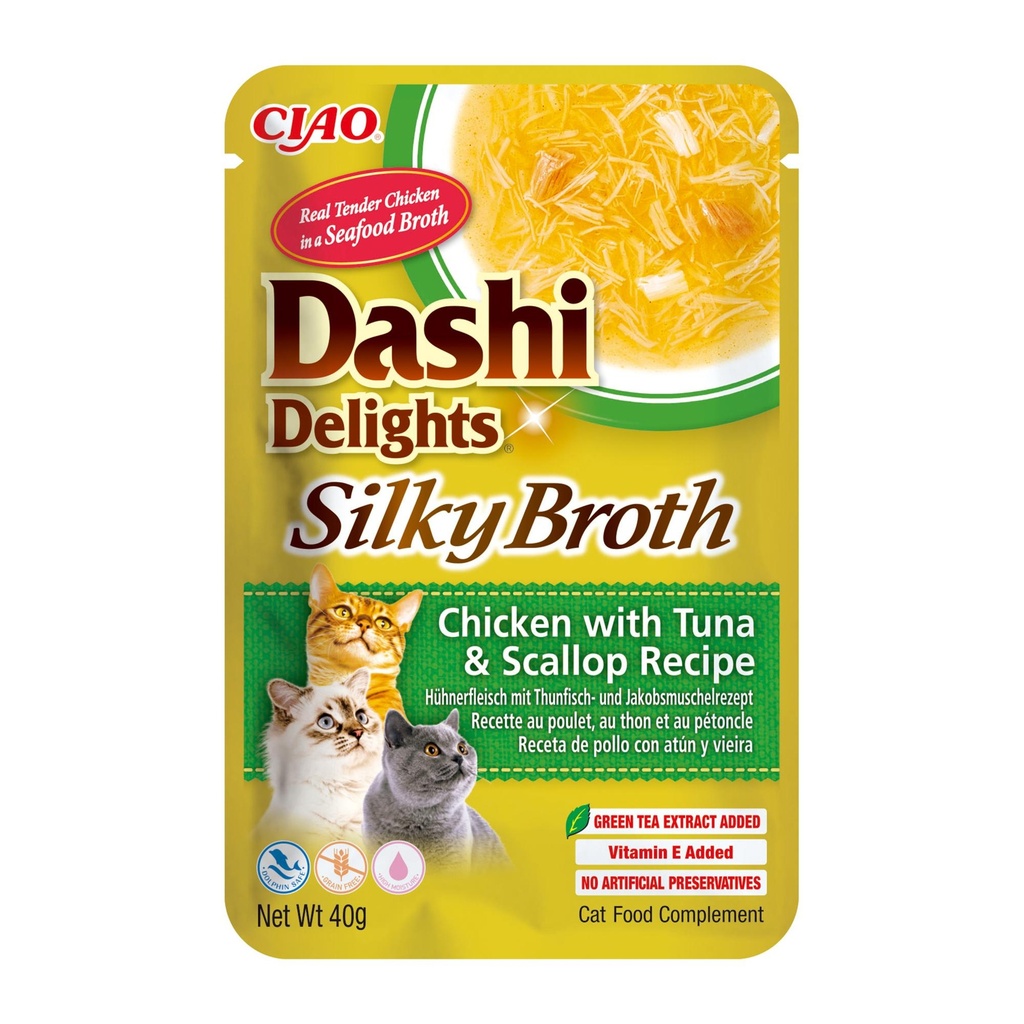 Dashi Delights Silky Broth Chicken with Tuna & Scallop 40g