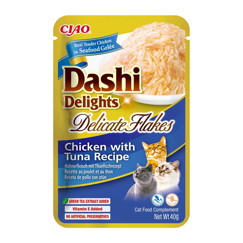 INABA Dashi Delight Cat Wet Food Chicken With Tuna Recipe 40g