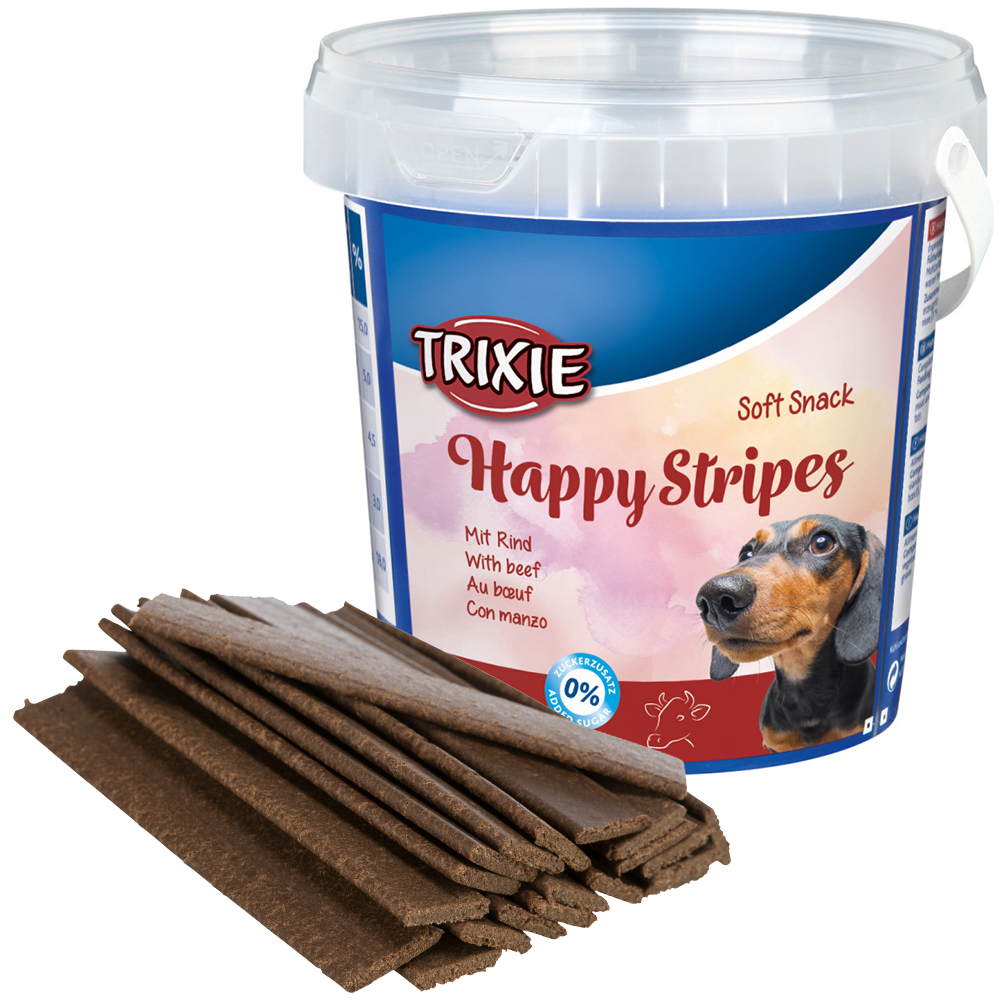 Trixie Dog Treat Soft Snack Happy Stripes 500g