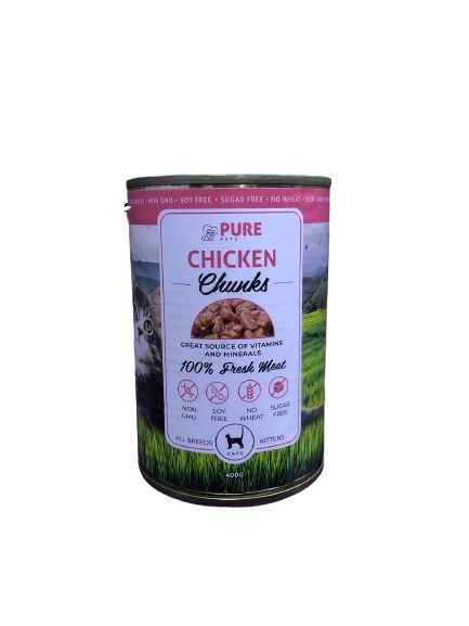 Pure Pet Chicken Chunks in Gravy 400g 