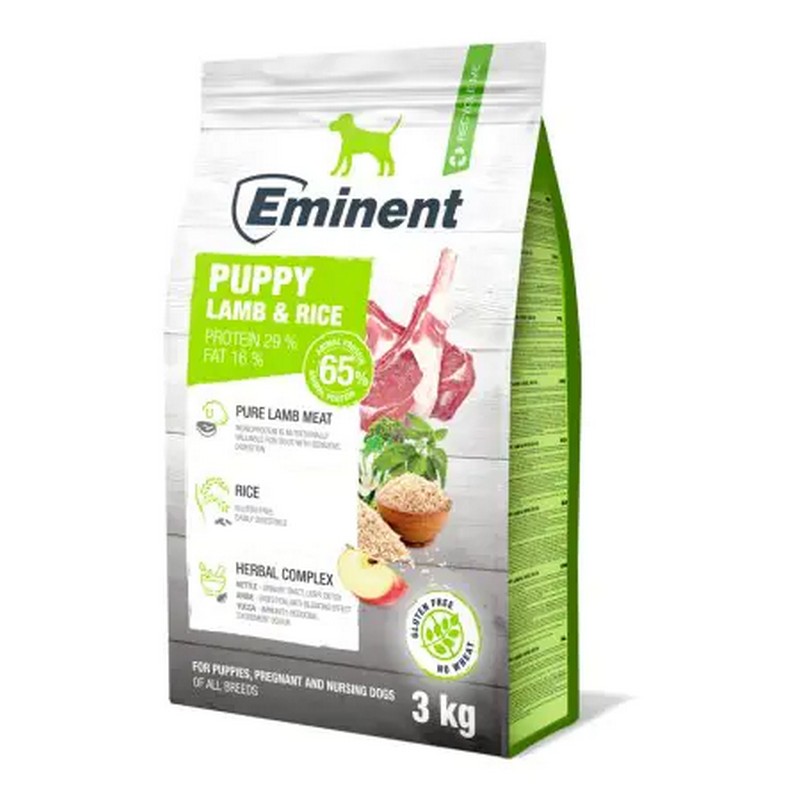 Eminent Dog Dry Food Lamb & Rice For Puppy 3kg