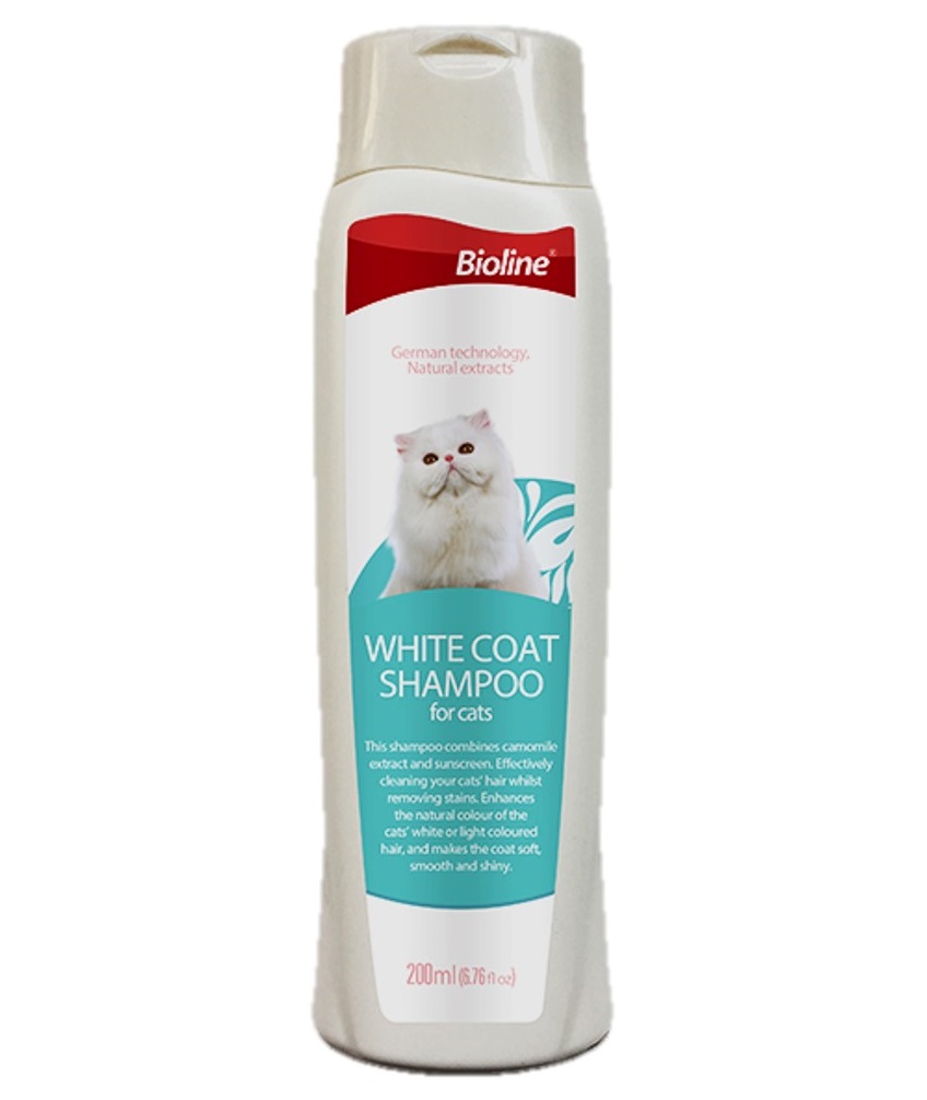Bioline White Coat Shampoo for Cats – 200 ml