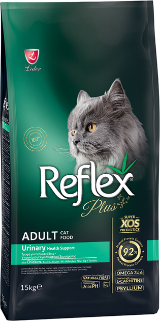 Reflex Plus Urinary Adult Cat Dry Food with Chicken 15 KG