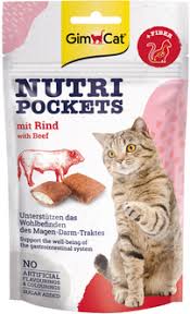 GimCat Nutri Pockets – Beef & Malt Cat Treats 60g