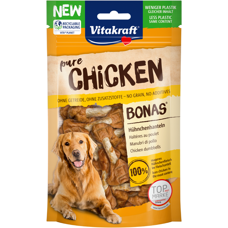 Vitakraft Dog Treats Pure Chicken Dumbbells – 80g