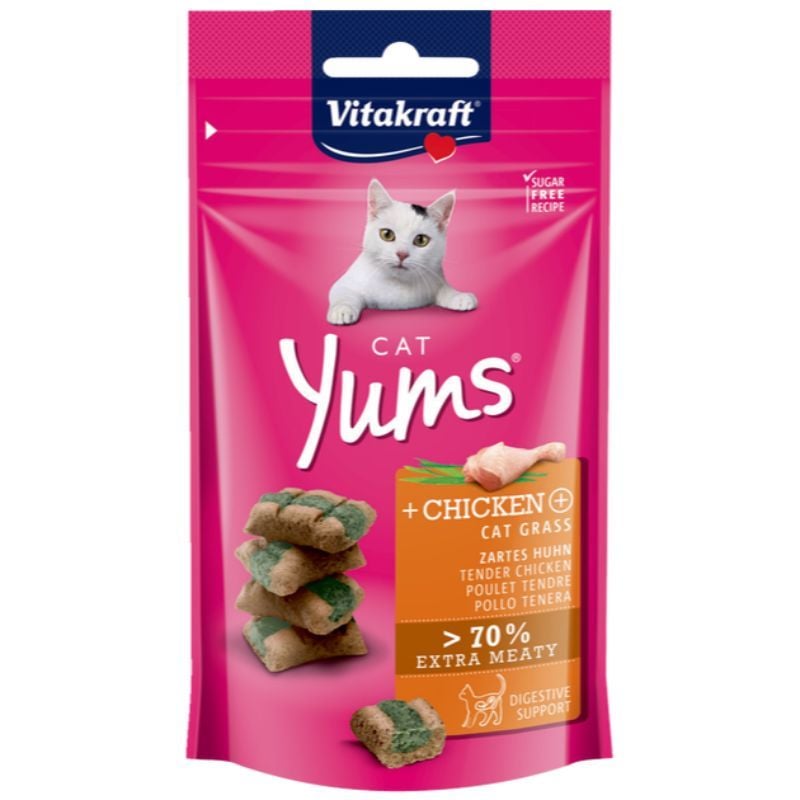 Vitakraft Cat Yum Chicken & Cat Grass