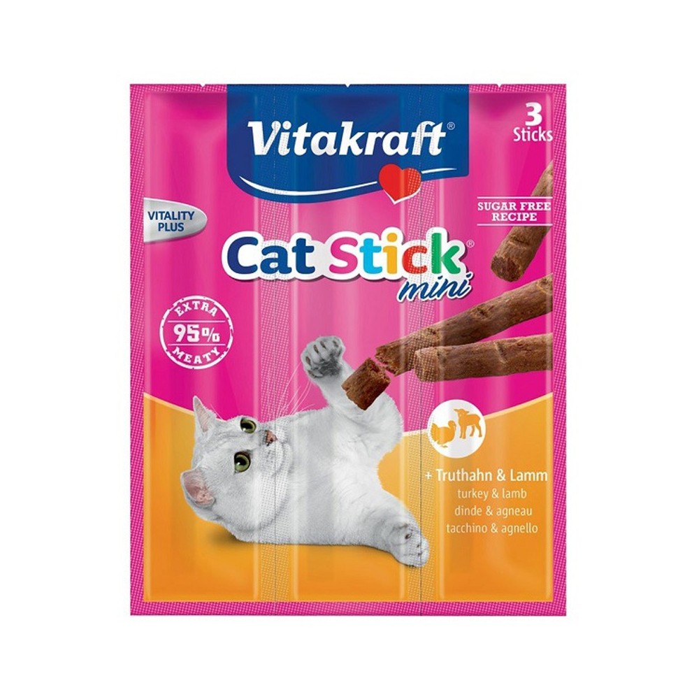 Vitakraft CatStick Classic Turkey And Lamb Cat Treat, 18g