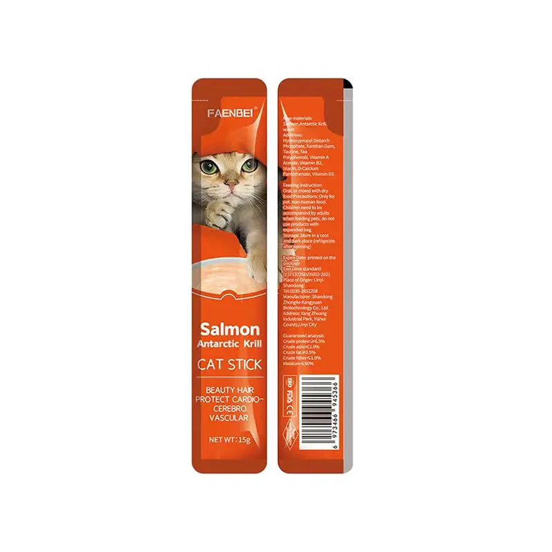 Faenbei Cat Cream Treats With salmon