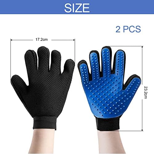 pet grooming glove 2 pieces silicone