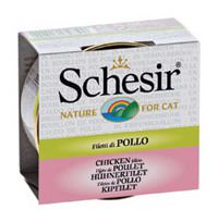 Schesir chicken fillet in cooking broth 70g wet food for cats 
