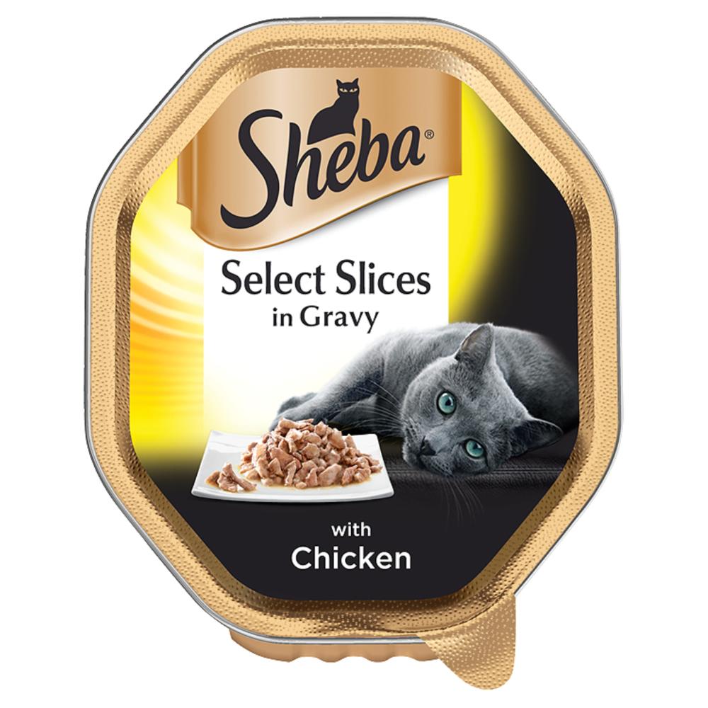 Sheba Select Slices Wet Adult Cat Food Chicken in Gravy 85G Tray