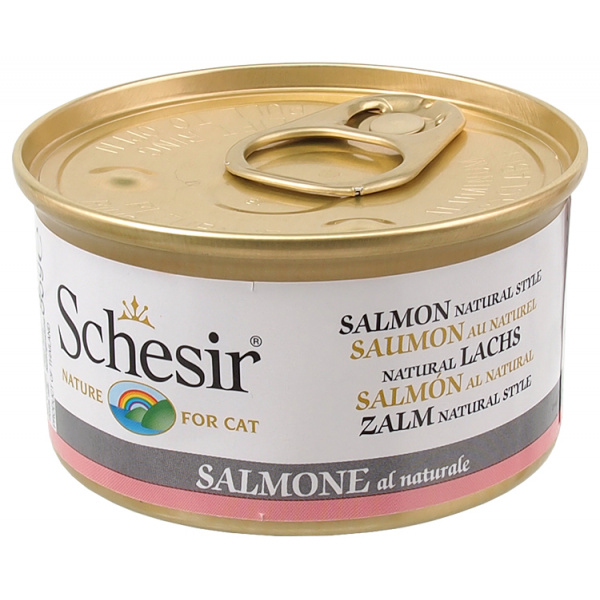 Schesir Wet Food Paté for Cats - Natural Salmon - 85g 
