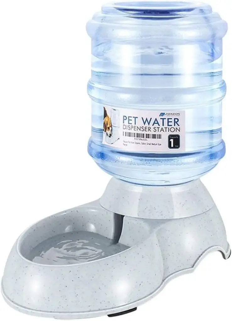 Flexzion Automatic Dog Water Bowl Dispenser for Cats & Dogs 4L