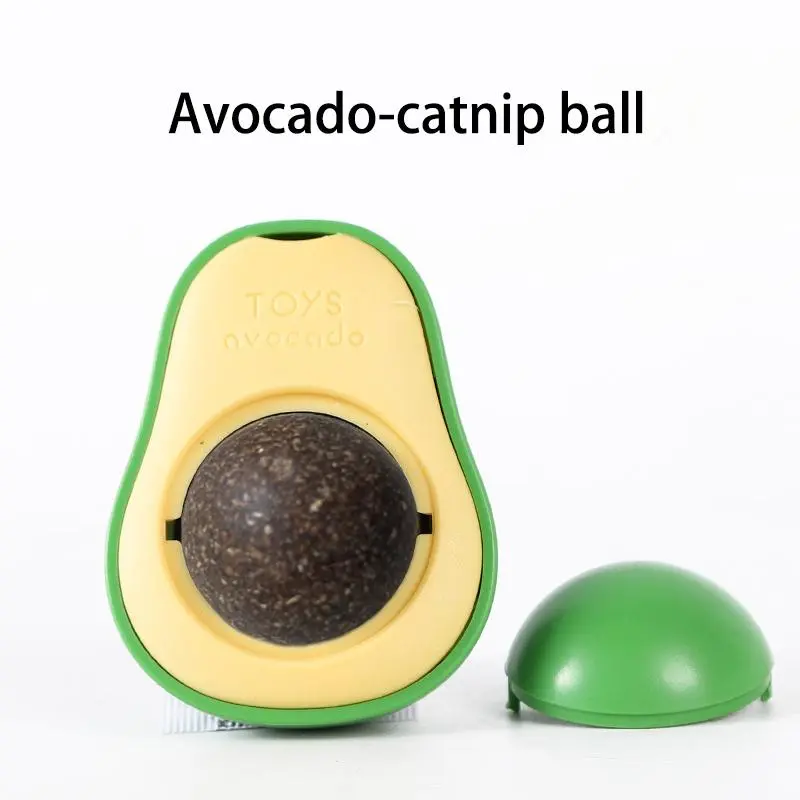 Cat Toy Catnip Ball Avocado Style