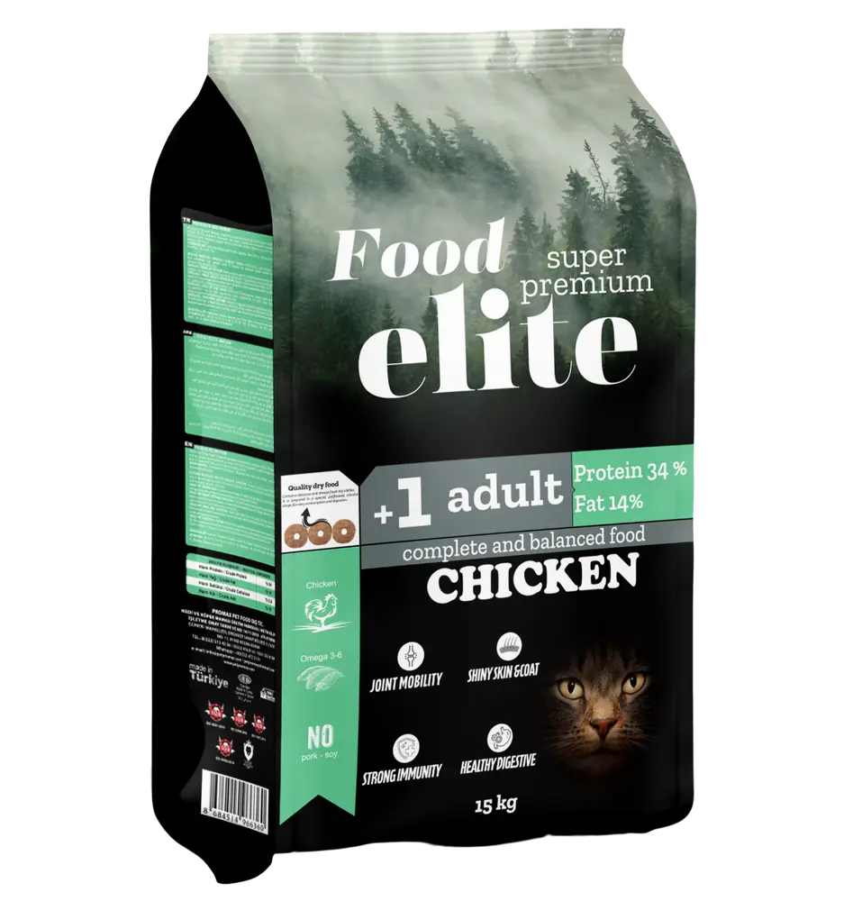 Elite Promax Adult Cat Food – Chicken Flavor – 15g (copy)