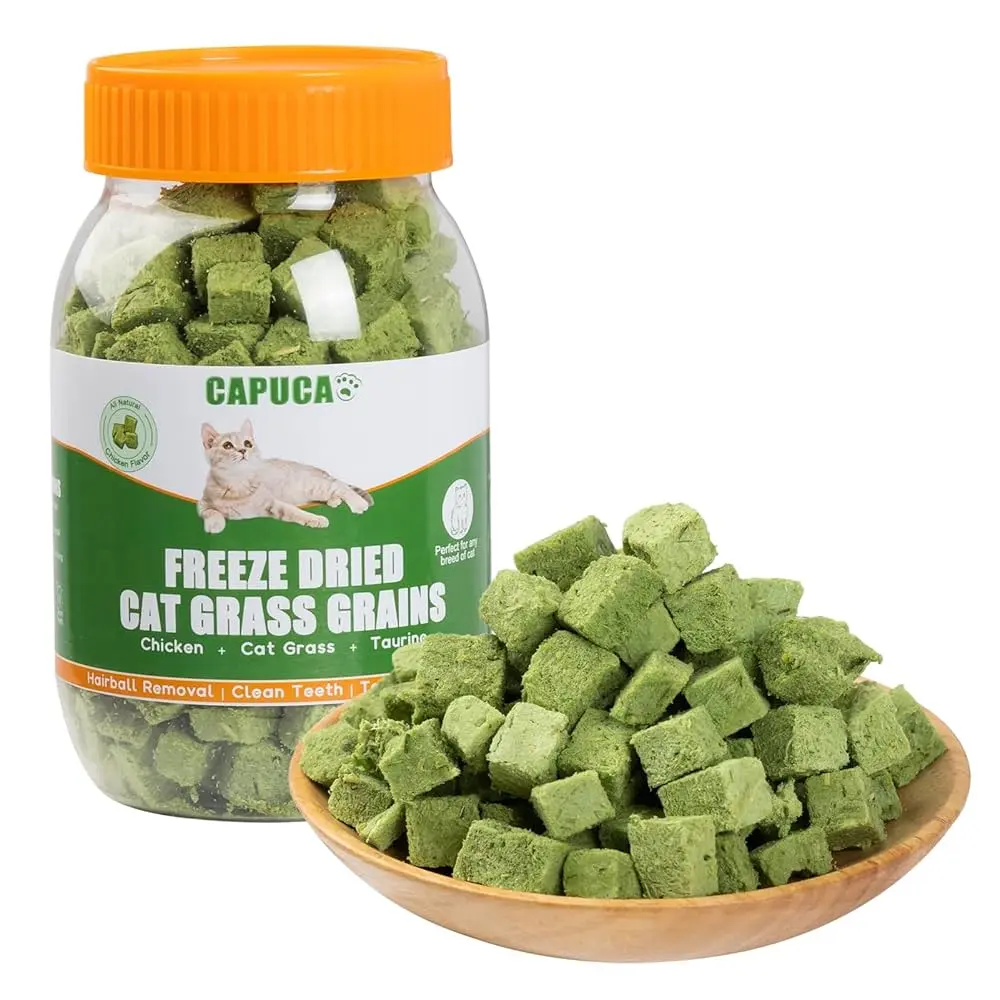 Freeze Dried Cat Grass Treats – 80g