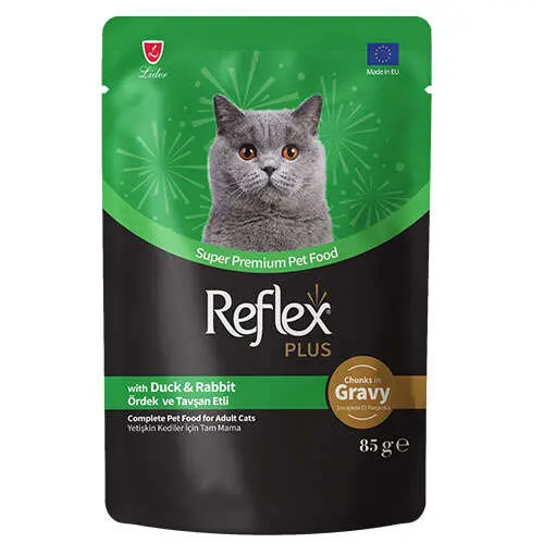 Reflex plus with duck and rubbit in gravy 85g
