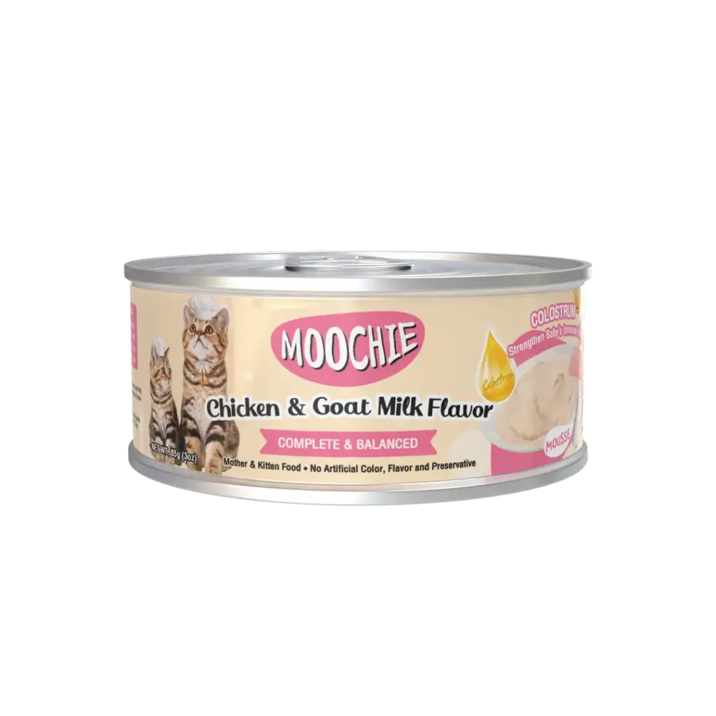moochie mother and kitten chicken and goat milk flavor 85g