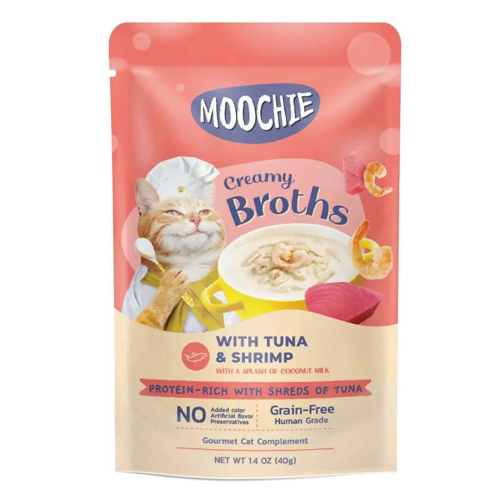 moochie with tuna and shrimp broths 40g