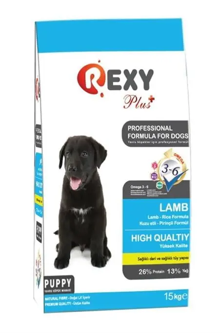 Rexy Plus Puppy Lamb Dry Dog Food – 15kg